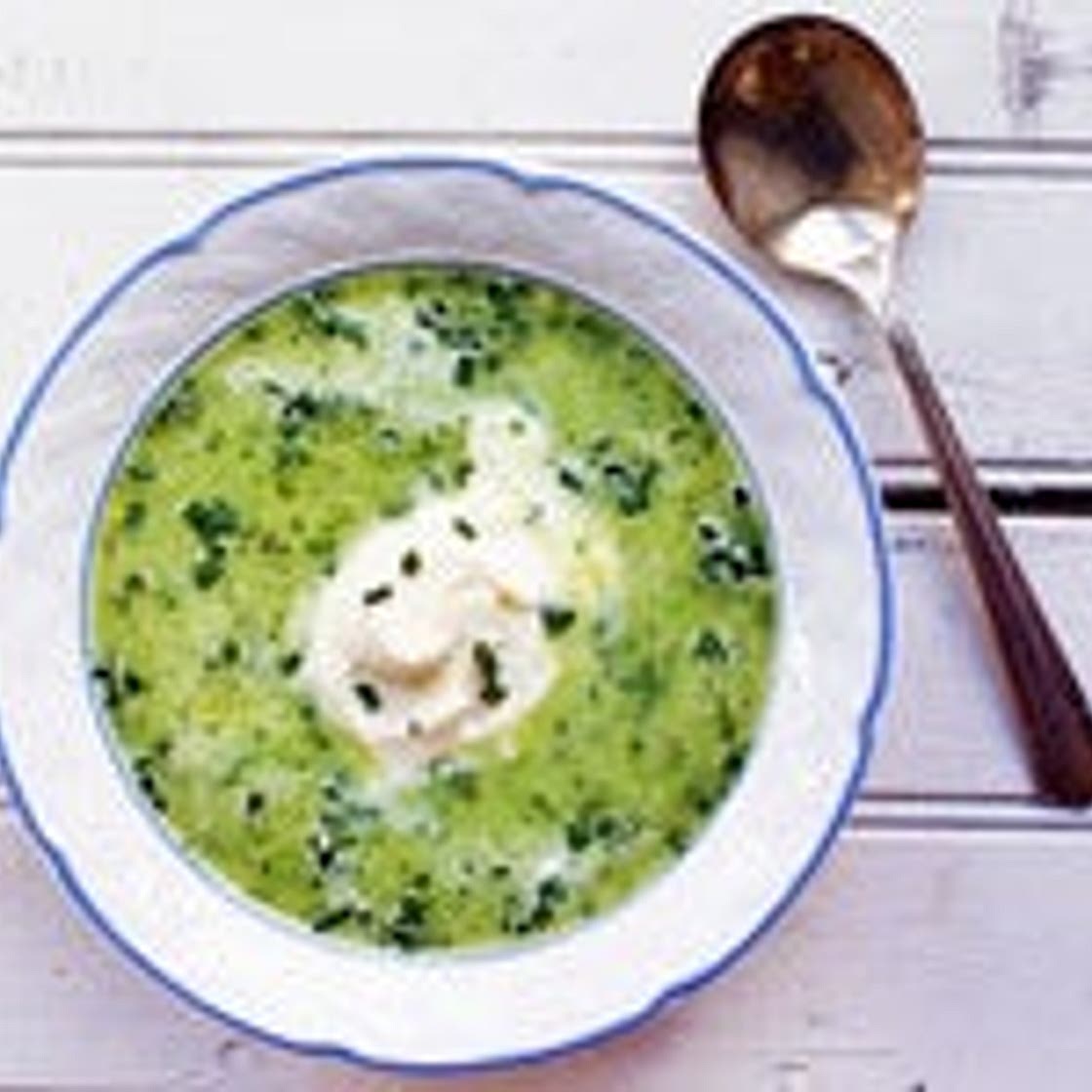 Spring Pea Soup with Leeks and Herbs