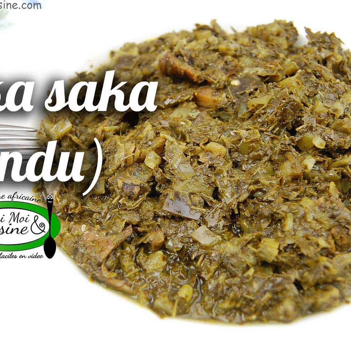 Saka Saka/pondu à la morue fumée (Congo)