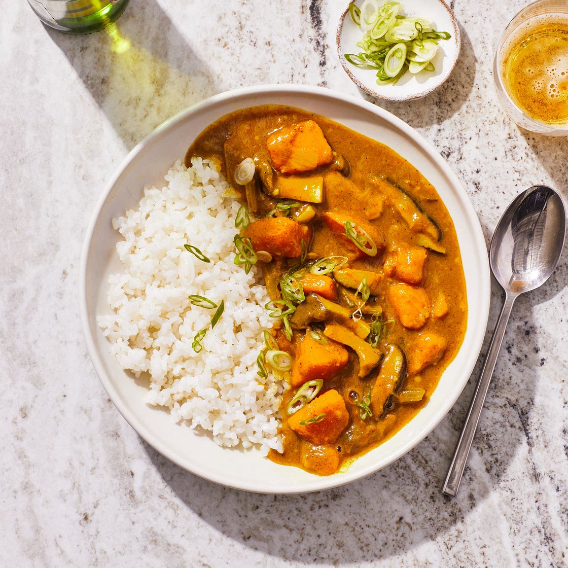 Japanese Curry With Winter Squash and Mushrooms