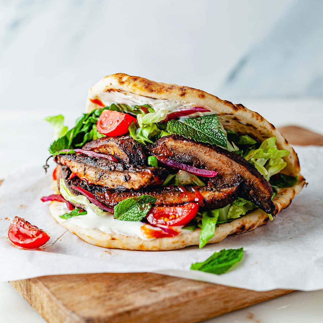 Mushroom Shawarma