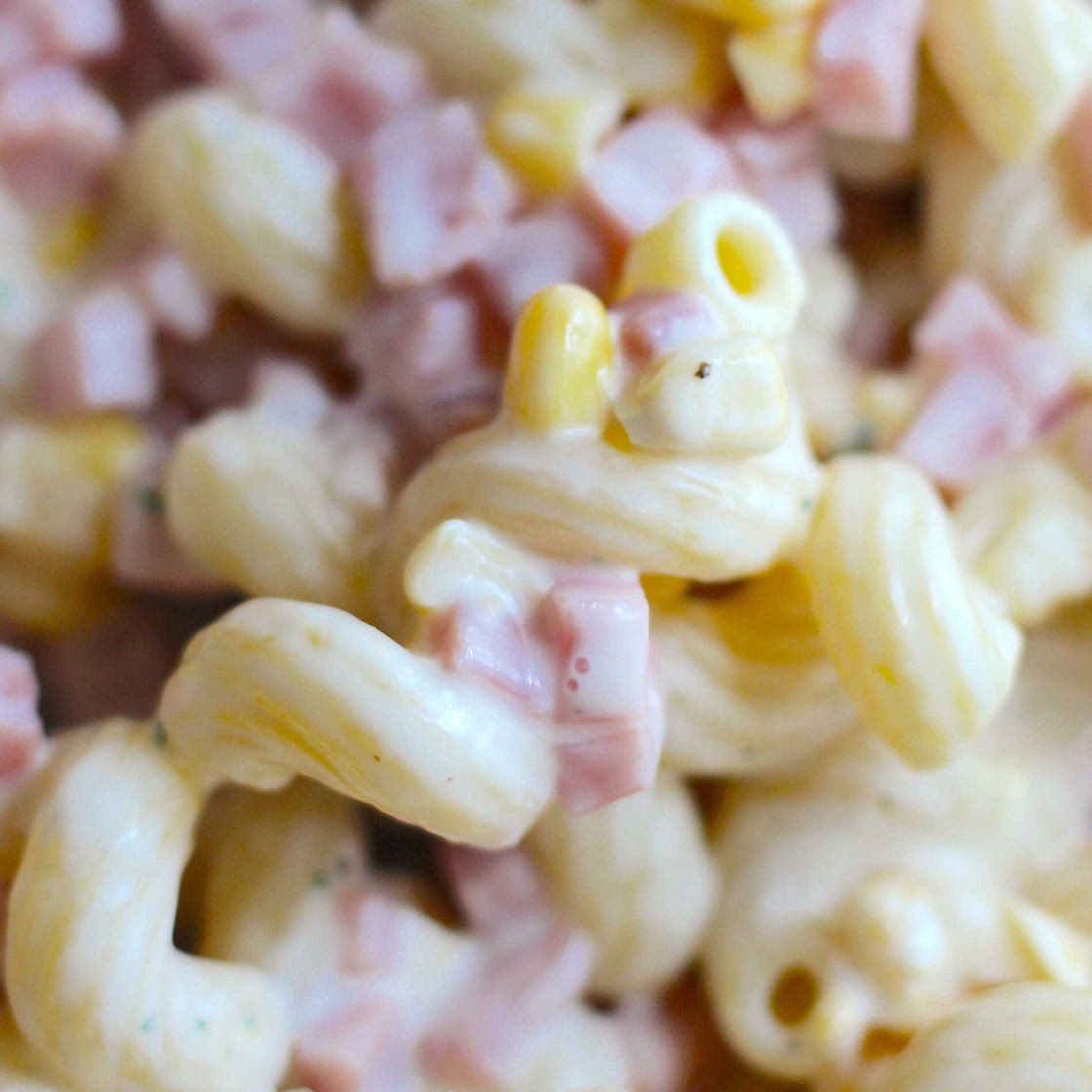 Creamy Ham Pasta Salad