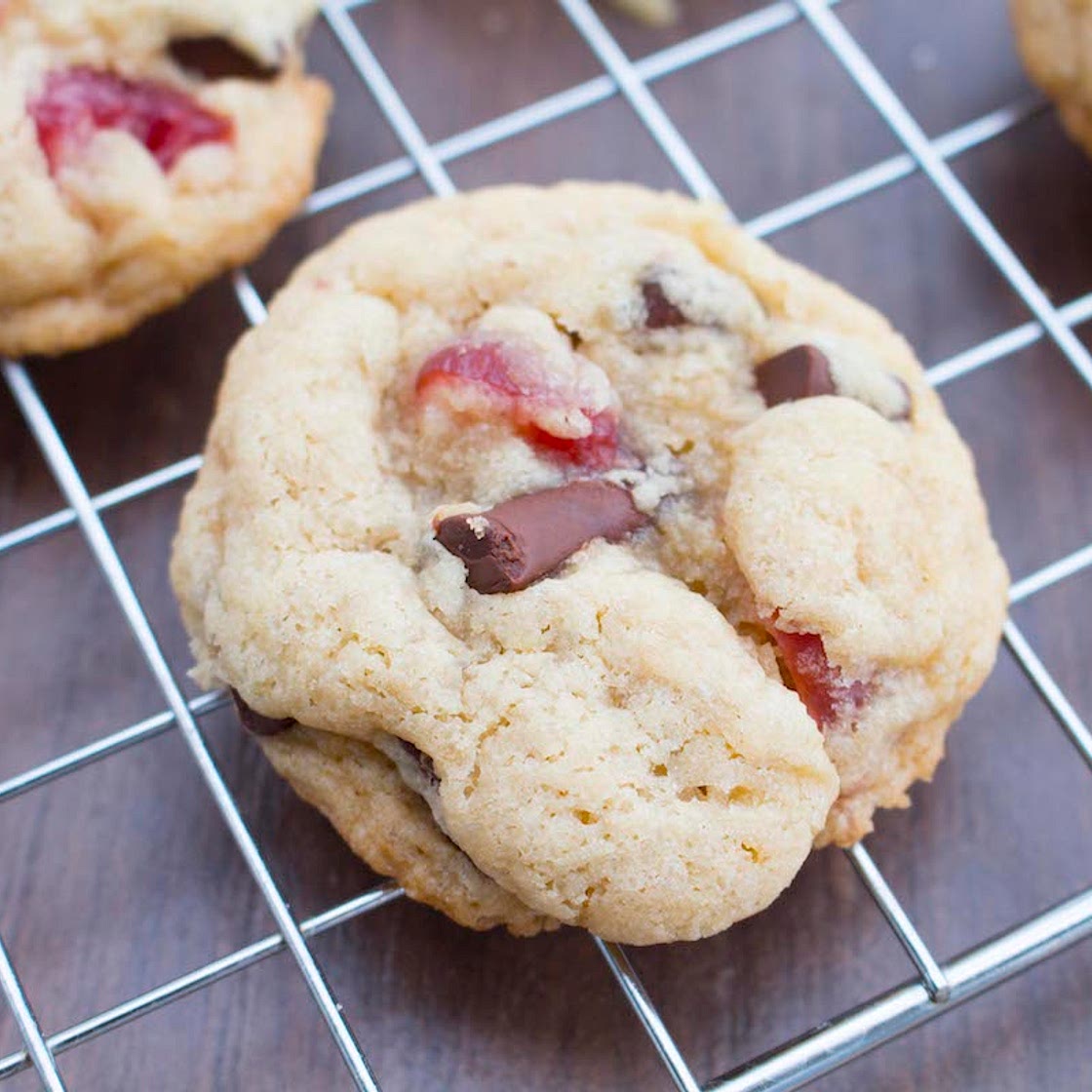 Cherry Chocolate Chunk Cookies - Vegan, Gluten Free, Dairy Free & Soy Free