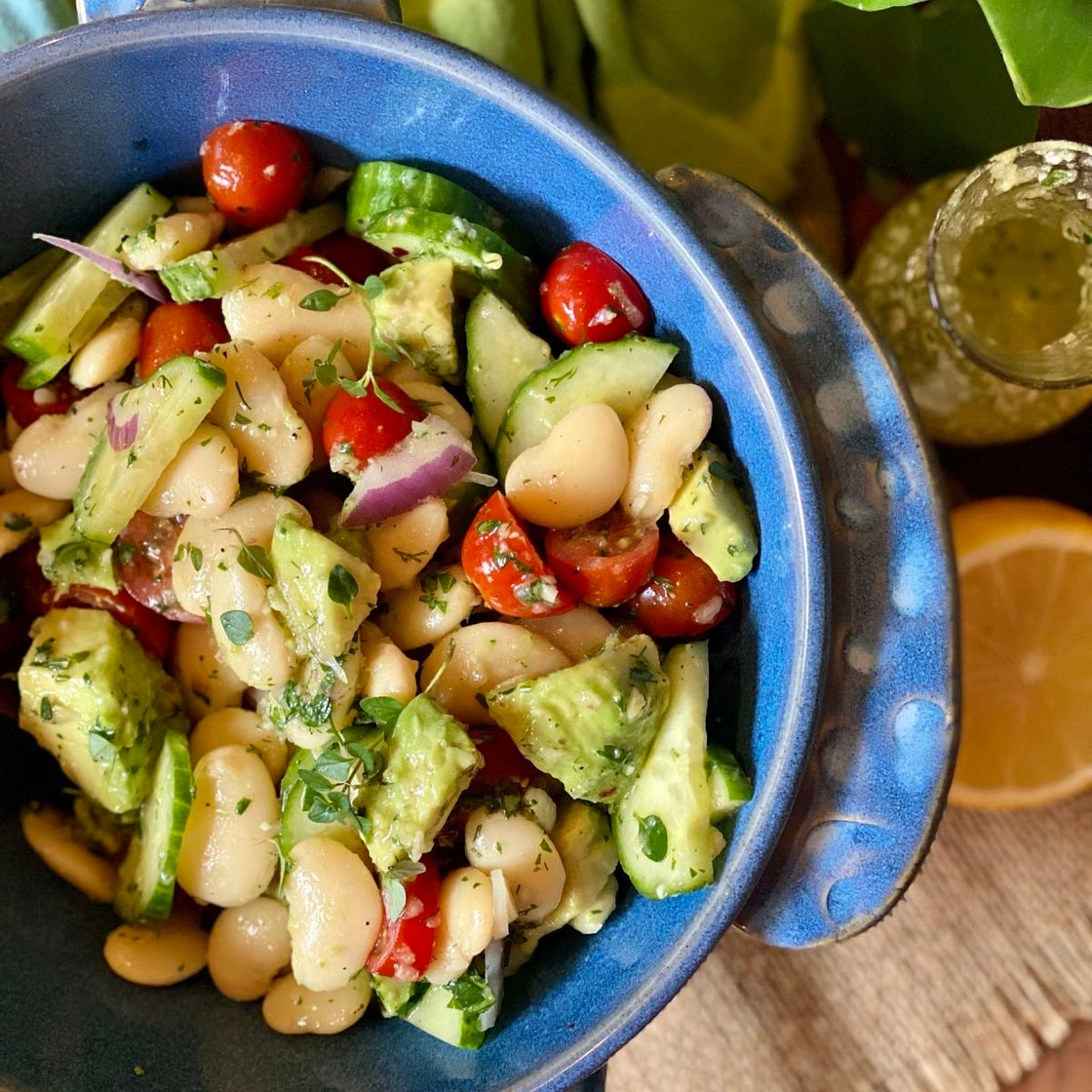 Butter Bean Salad {with Lemony Thyme Vinaigrette}