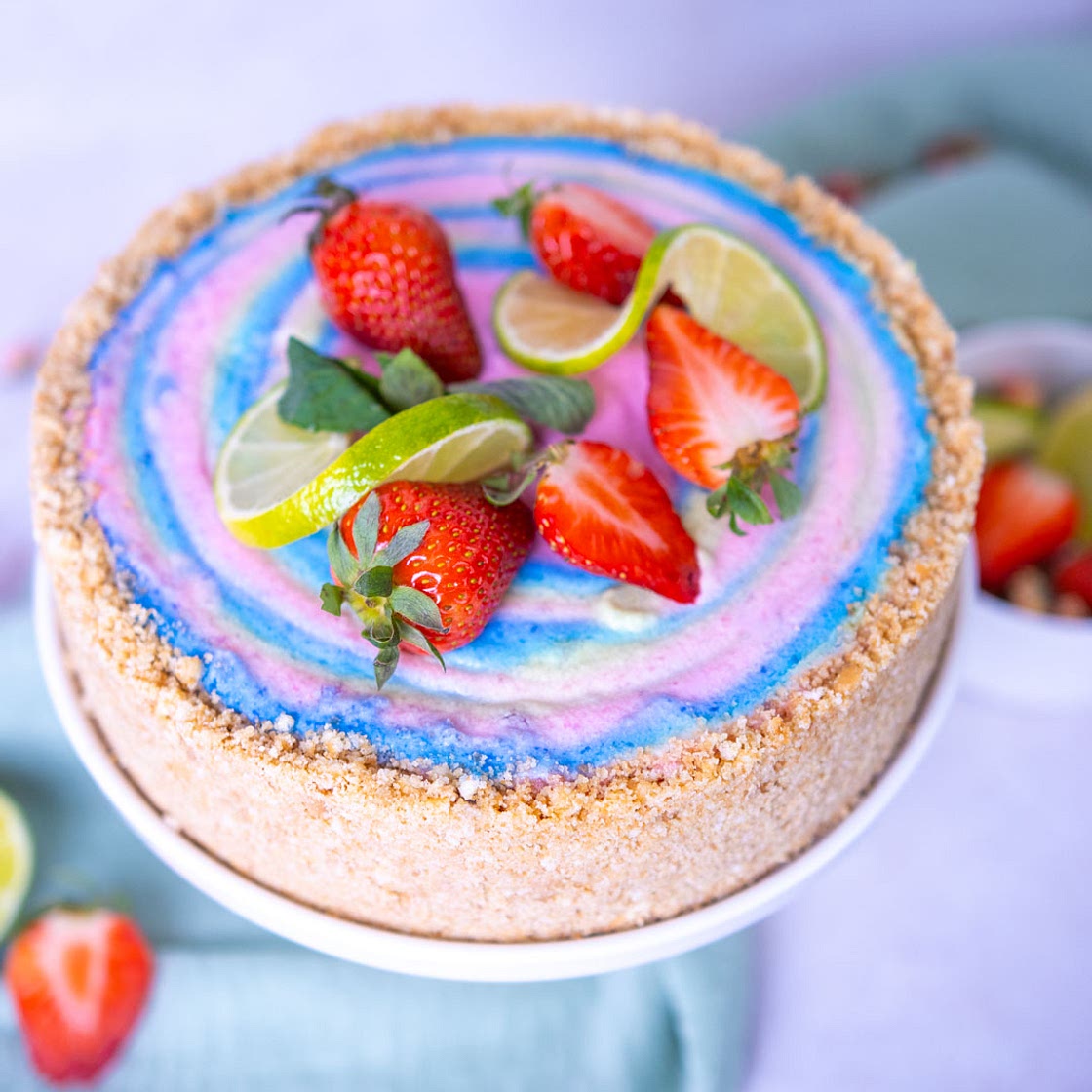 Der Klassiker Philadelphia®-Torte mit Limette und Minze