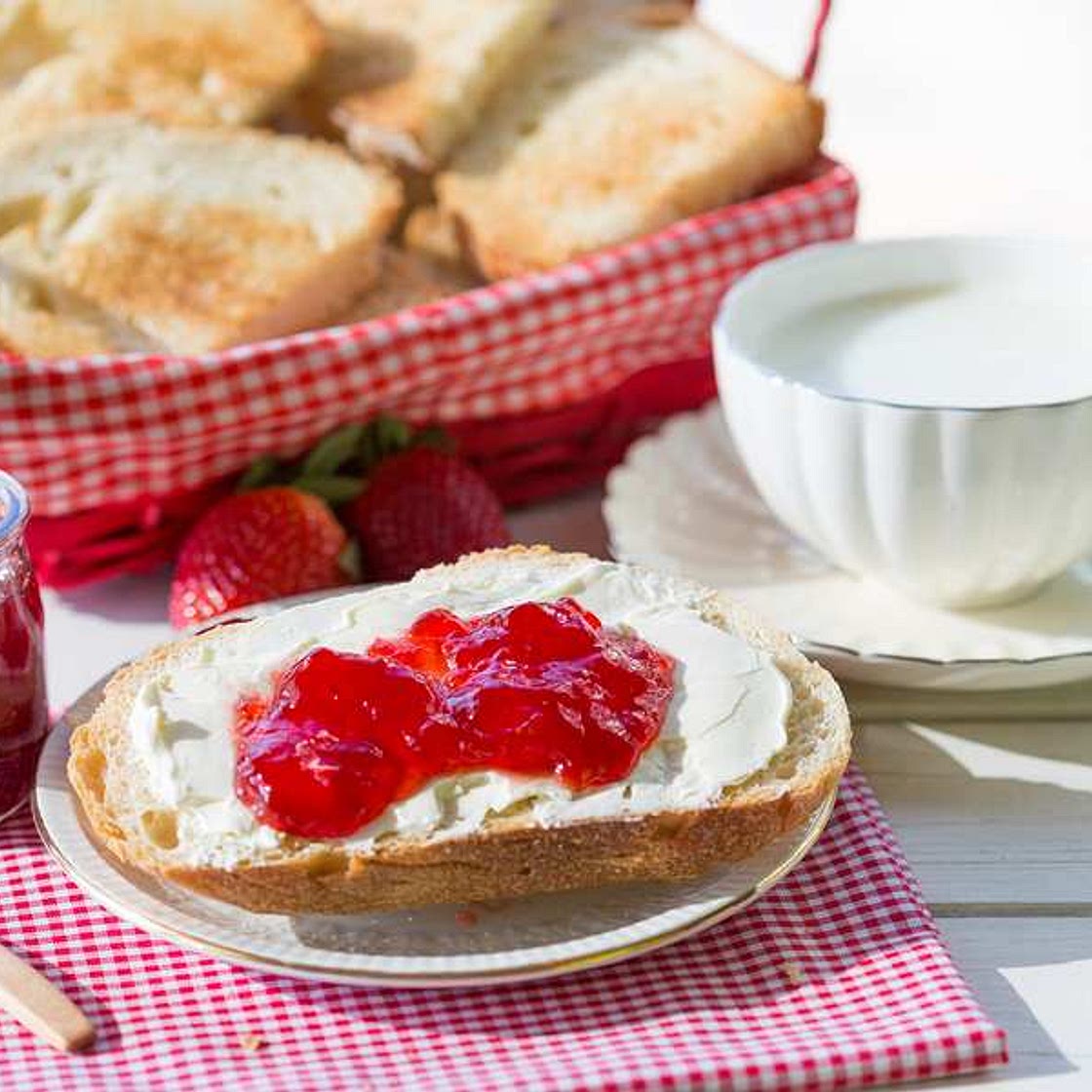 Tostada de mermelada