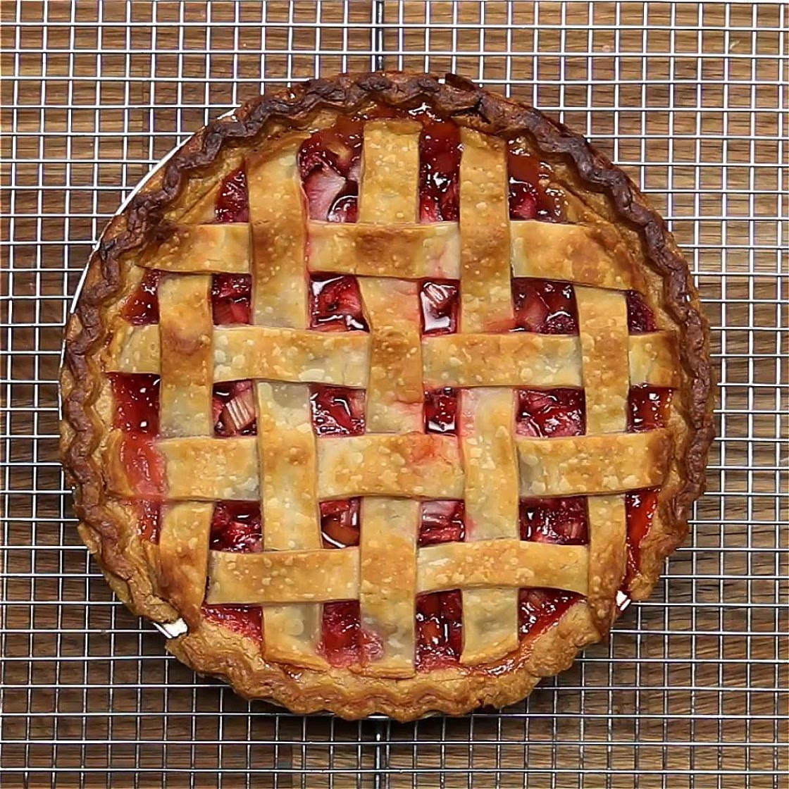 Strawberry Rhubarb Pie Recipe by Tasty