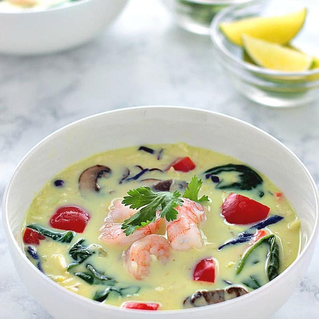 Thai Curry Soup with Shrimp
