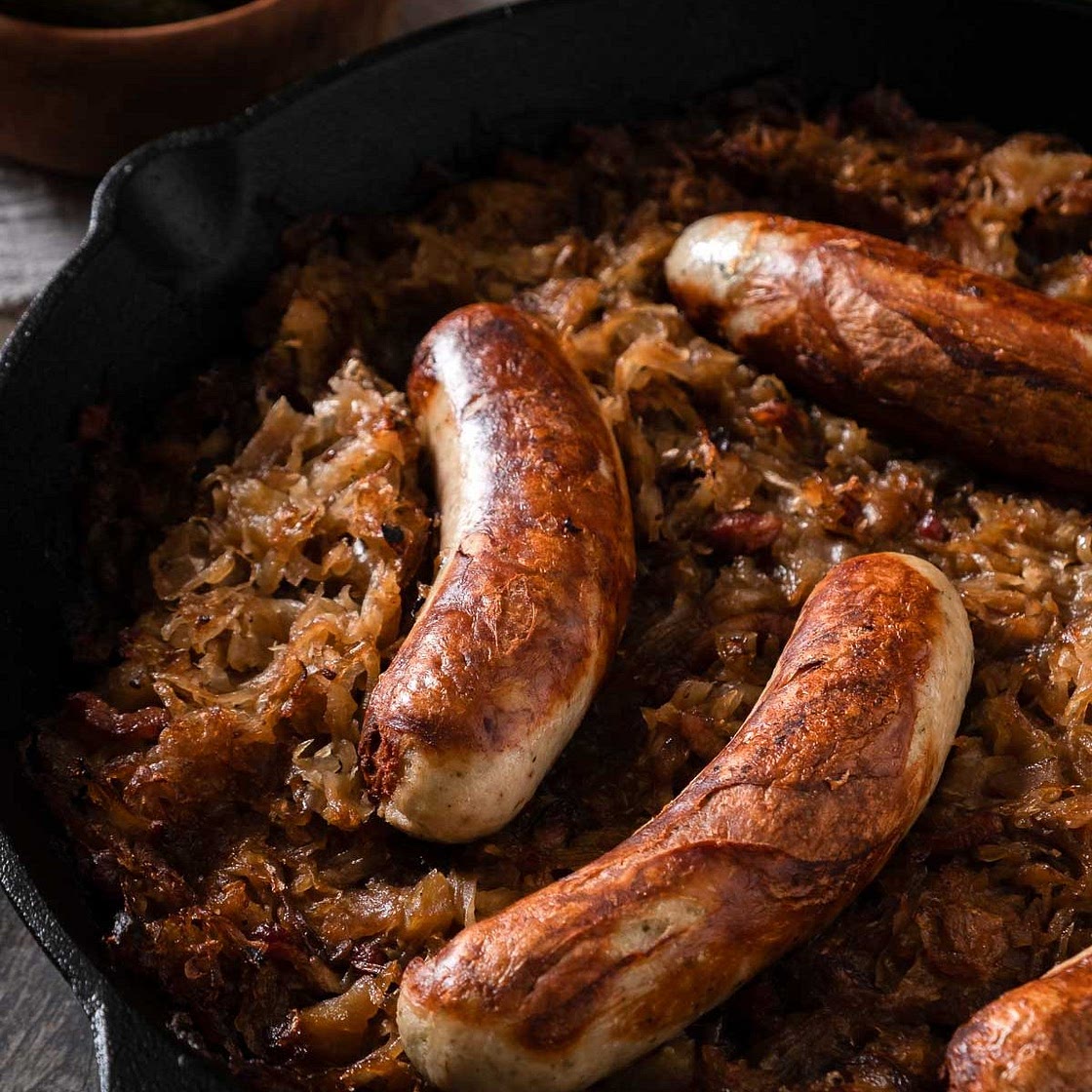 Bratwurst And Sauerkraut