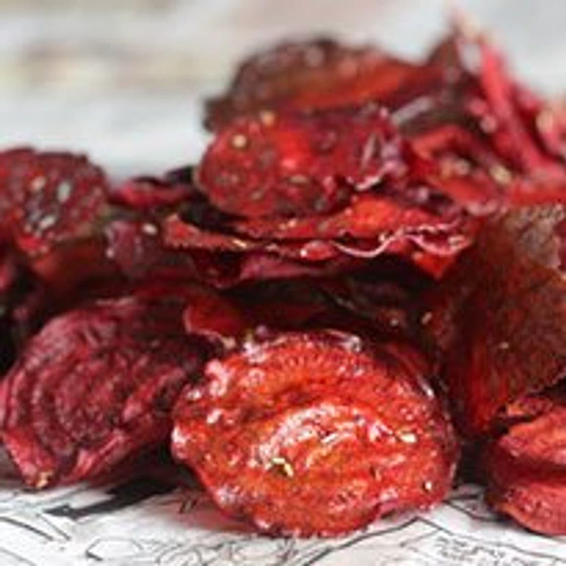 Rosemary Garlic Beet Chips