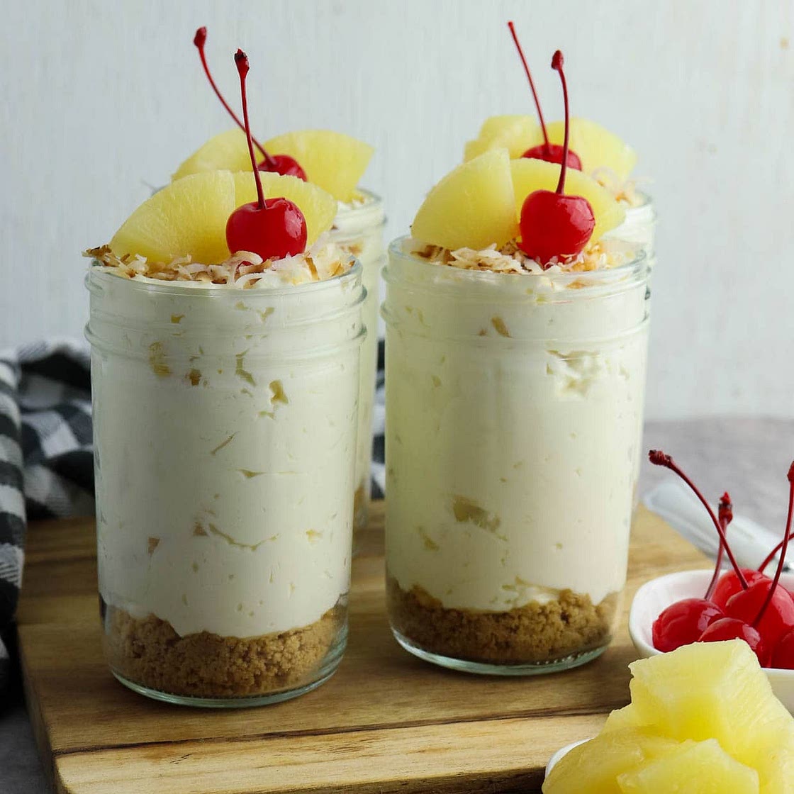No Bake Piña Colada Cheesecake Recipe