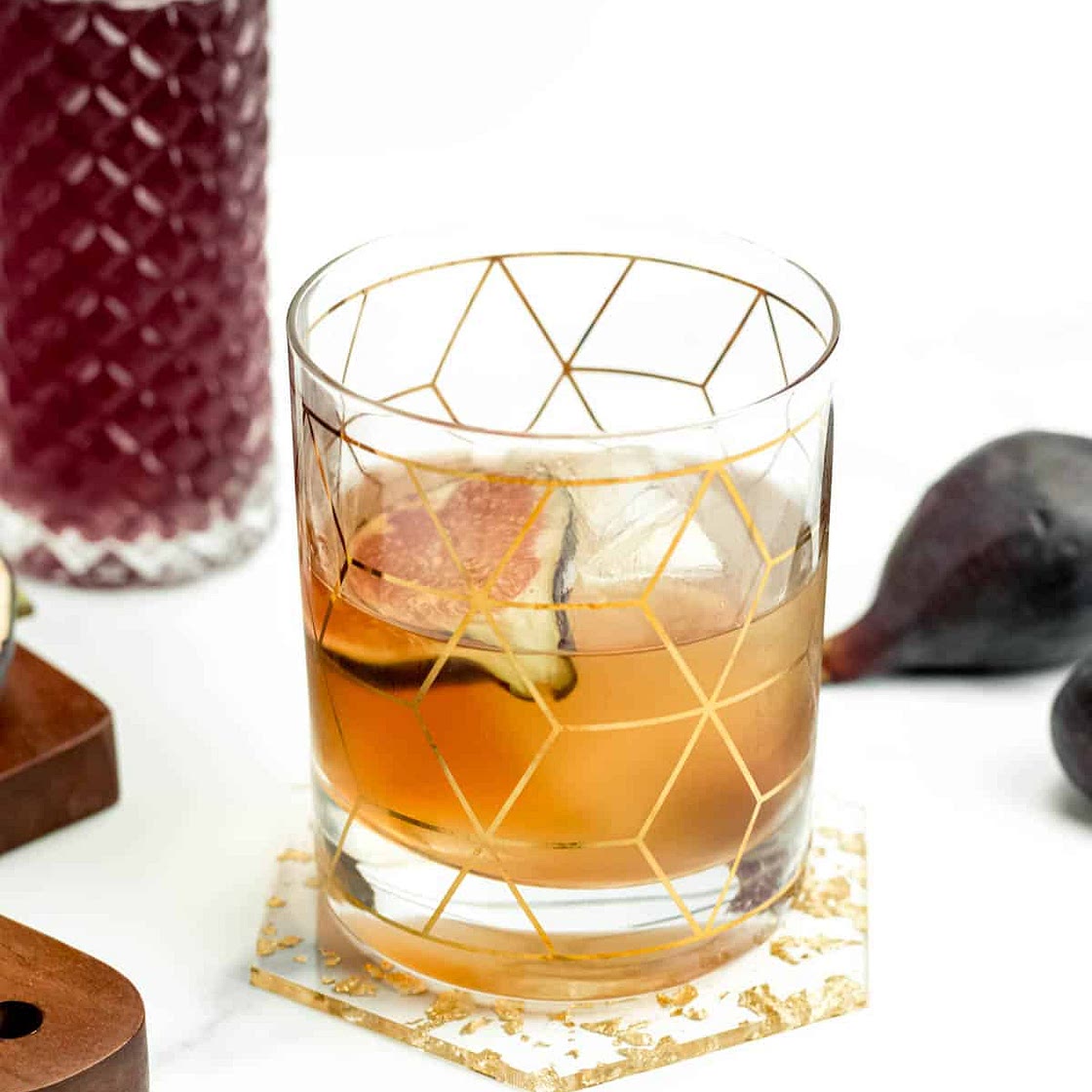 Fig Old-Fashioned Cocktail