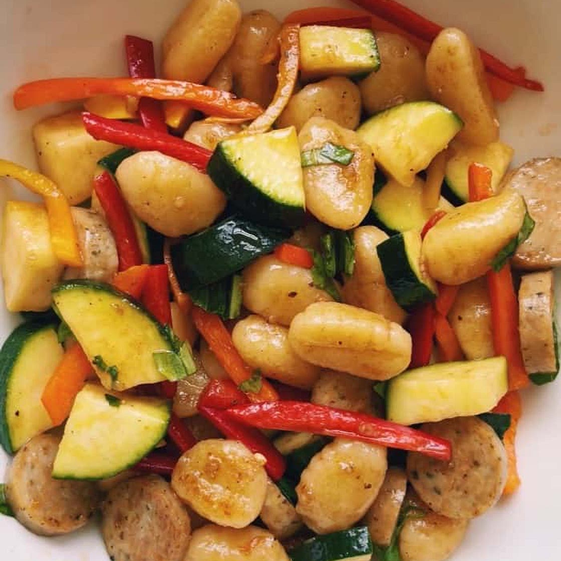 Crispy Gnocchi Summer Pasta Salad