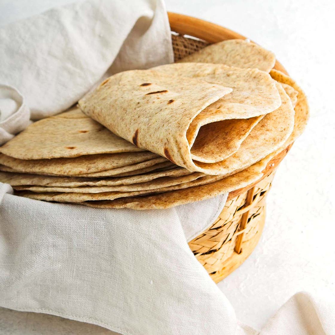 Homemade Whole Wheat Tortilla Recipe