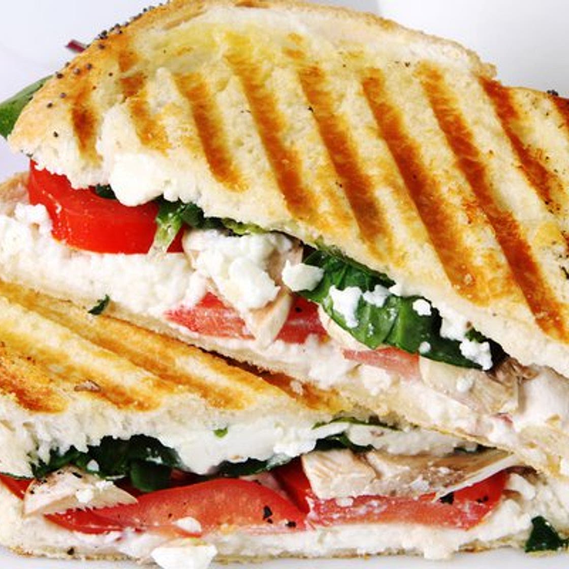 Capsicum, Fetta & Chicken Sandwiches