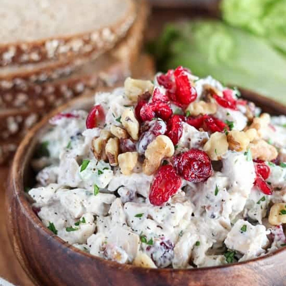 Cranberry Walnut Chicken Salad