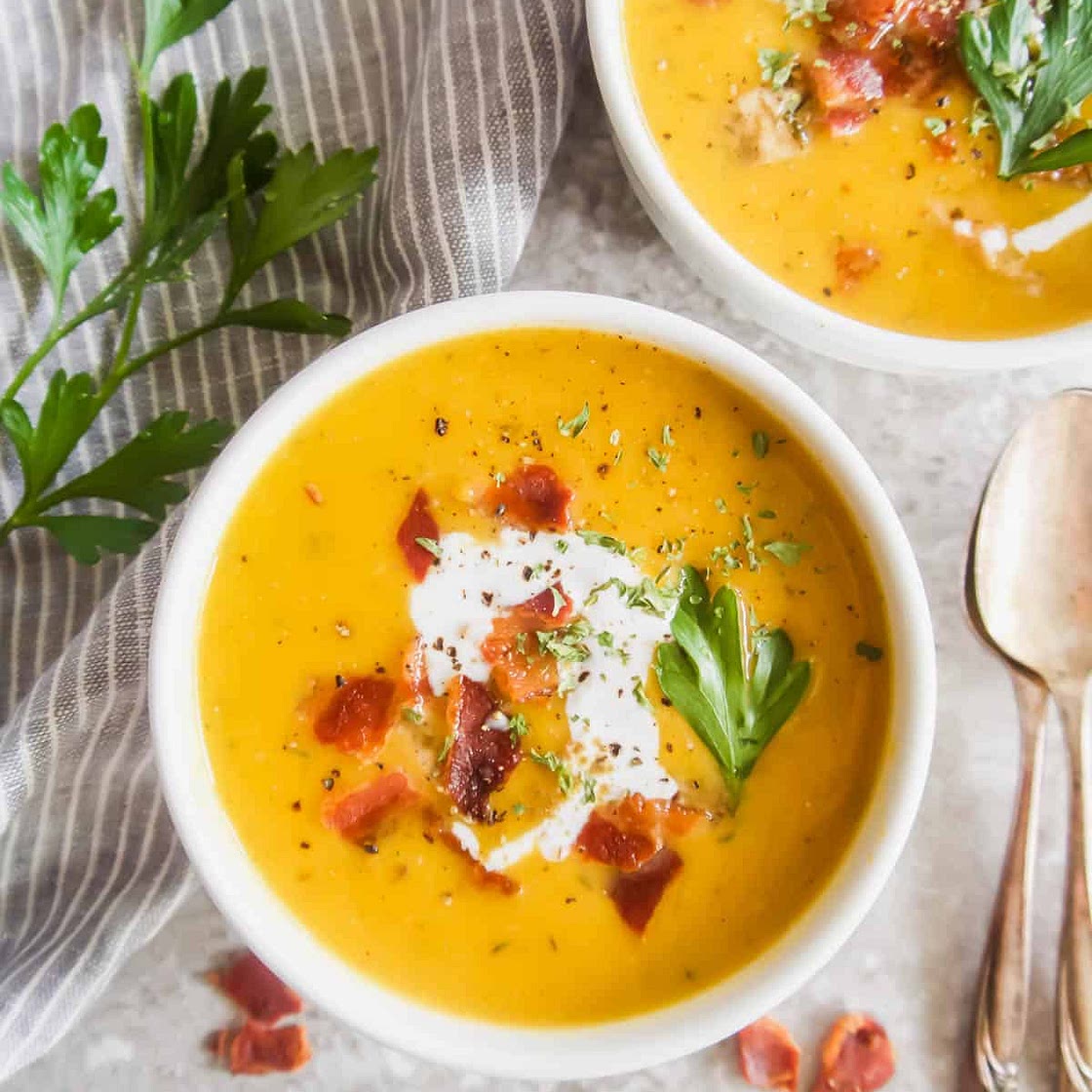 Butternut Squash and Chicken Soup