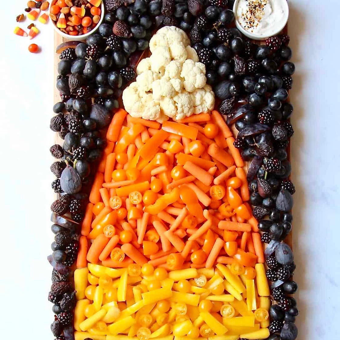 Candy Corn Snack Board