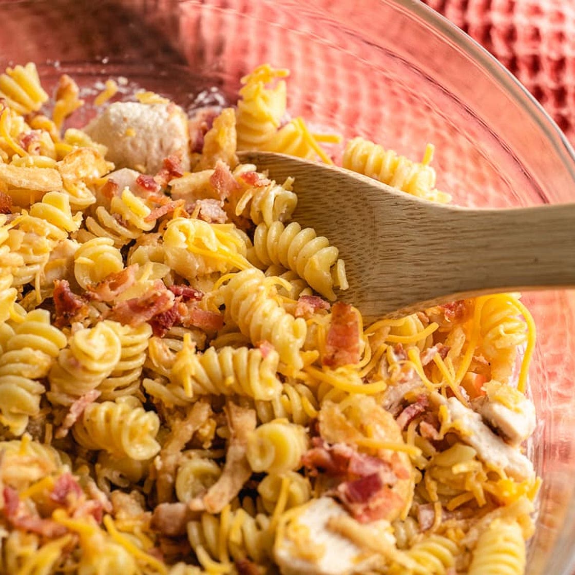 Chicken Bacon Ranch Pasta Salad