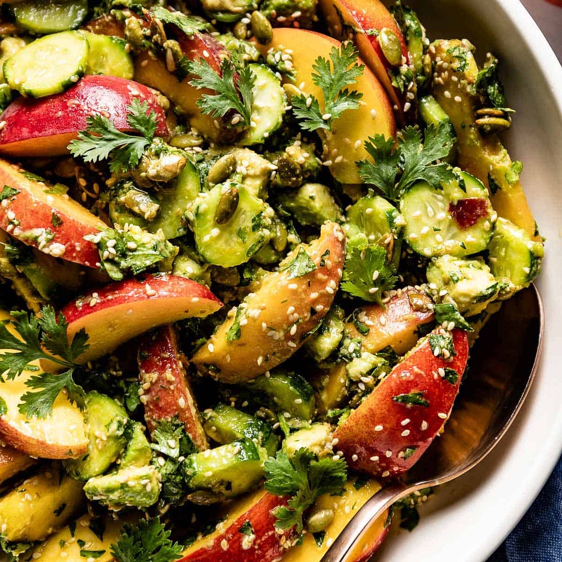 Avocado Peach Salad Recipe