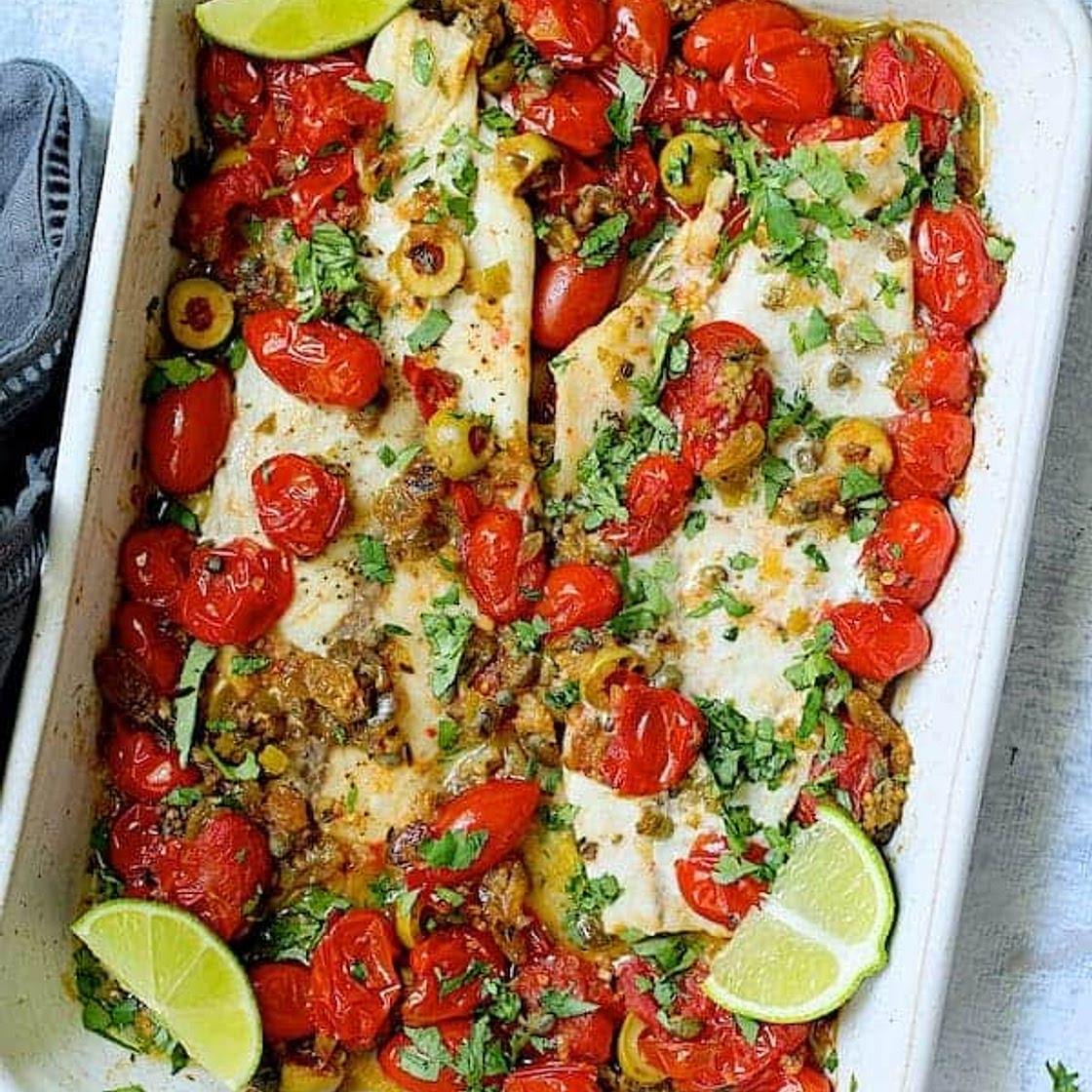 Baked Veracruz-Style Fish (Pescado A La Veracruzana)