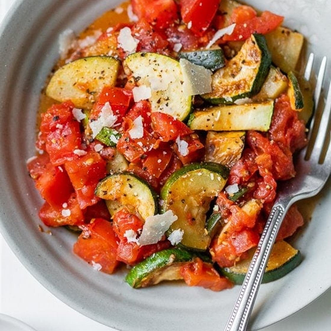 Sautéed Zucchini with Plum Tomatoes