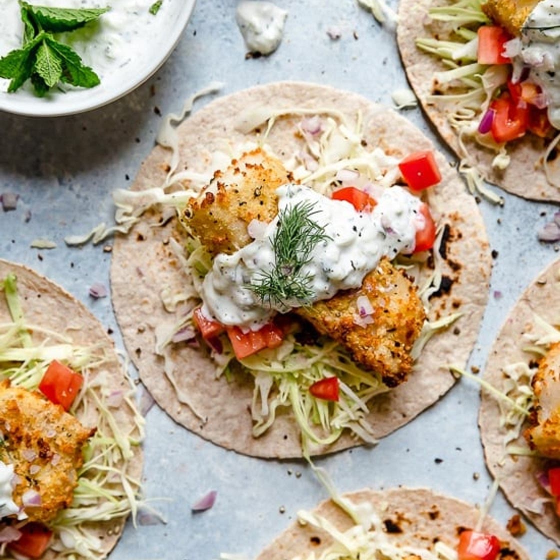 Tzatziki Fish Tacos