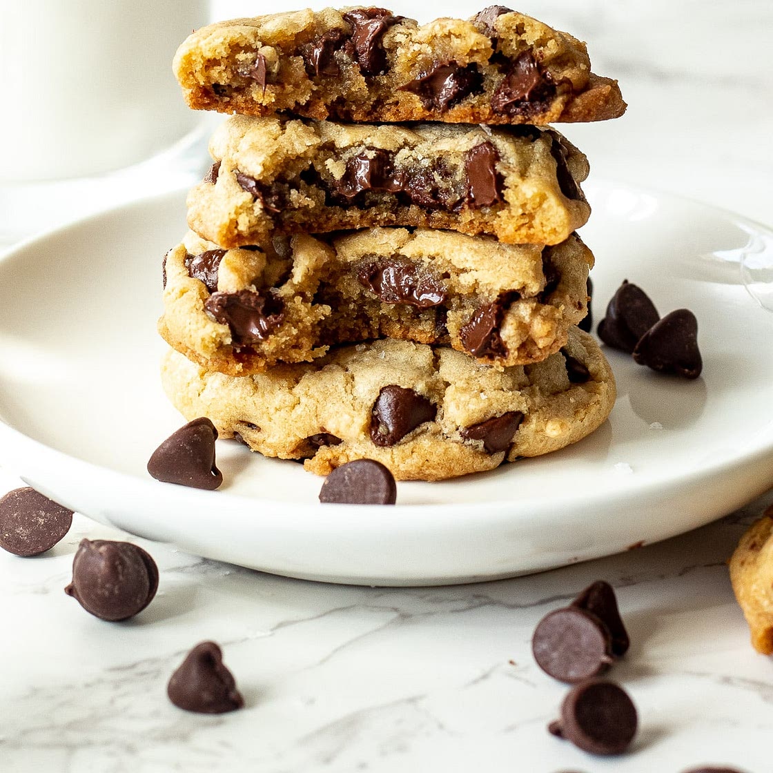 Dairy Free Chocolate Chip Cookies -Chewy and Buttery!