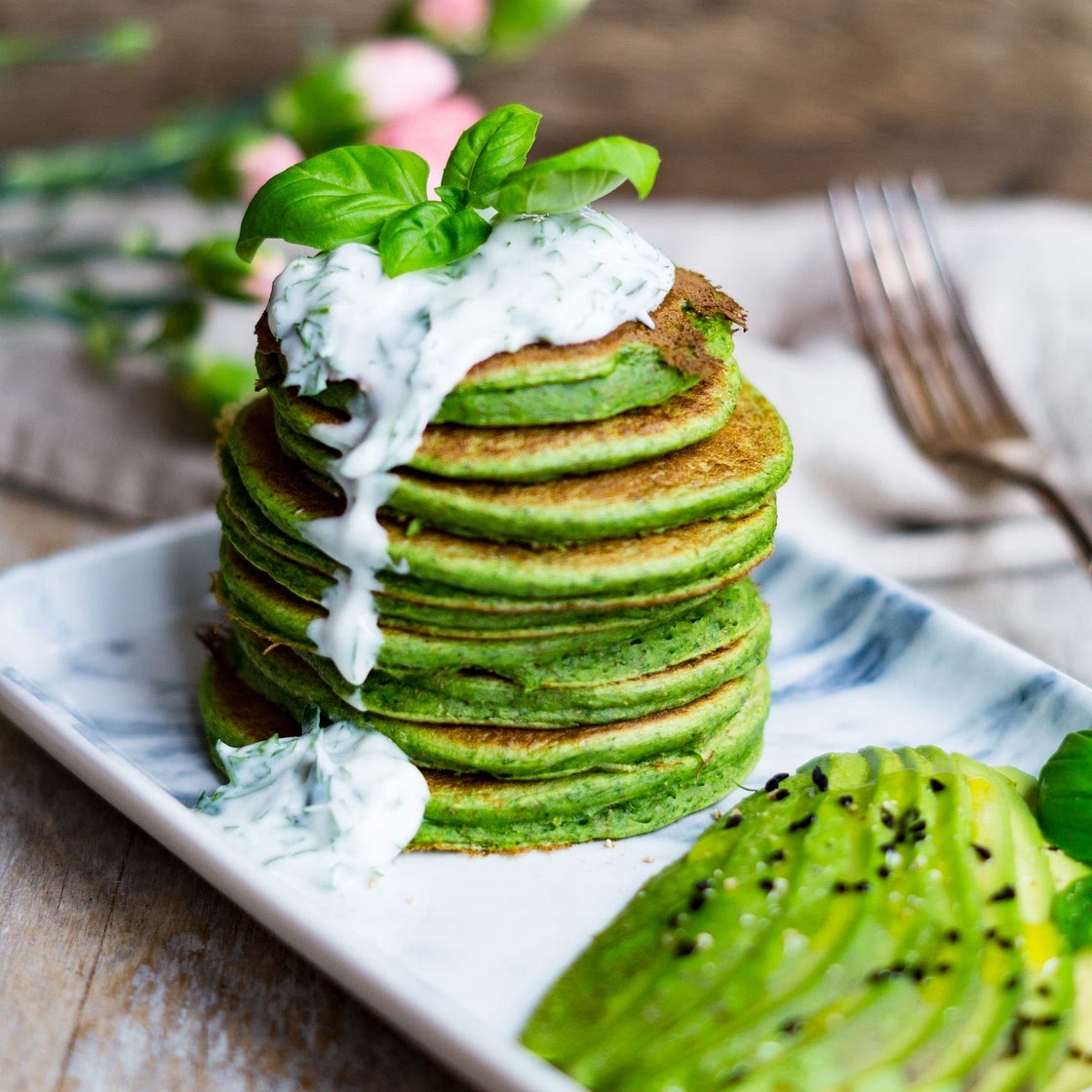 Savory Kale Pancakes