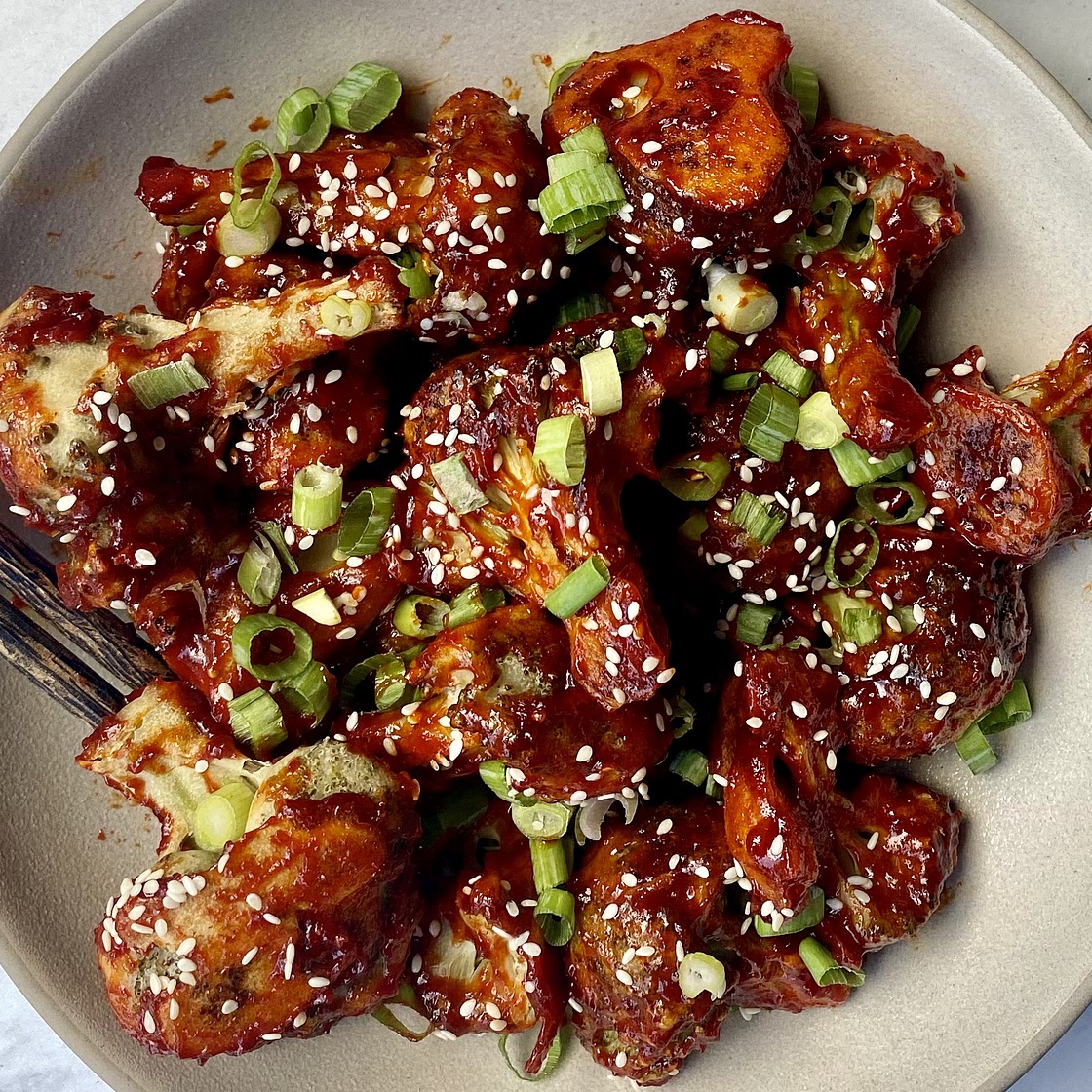 Spicy Gochujang Broccoli Wings