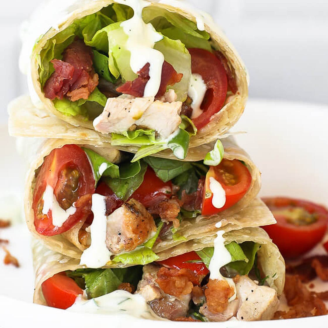 Grilled Chicken Bacon Ranch Wrap