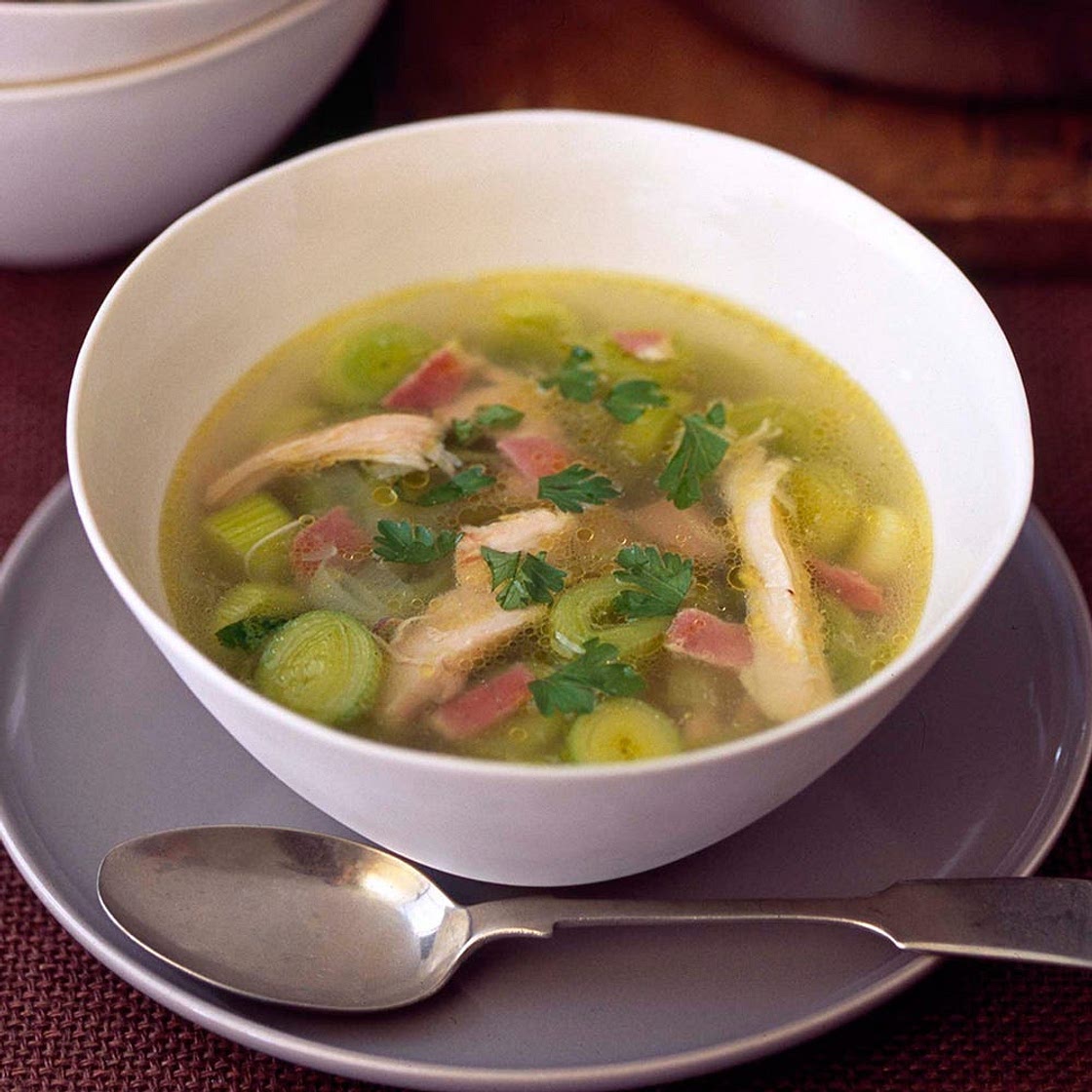 Cock-a-leekie soup recipe