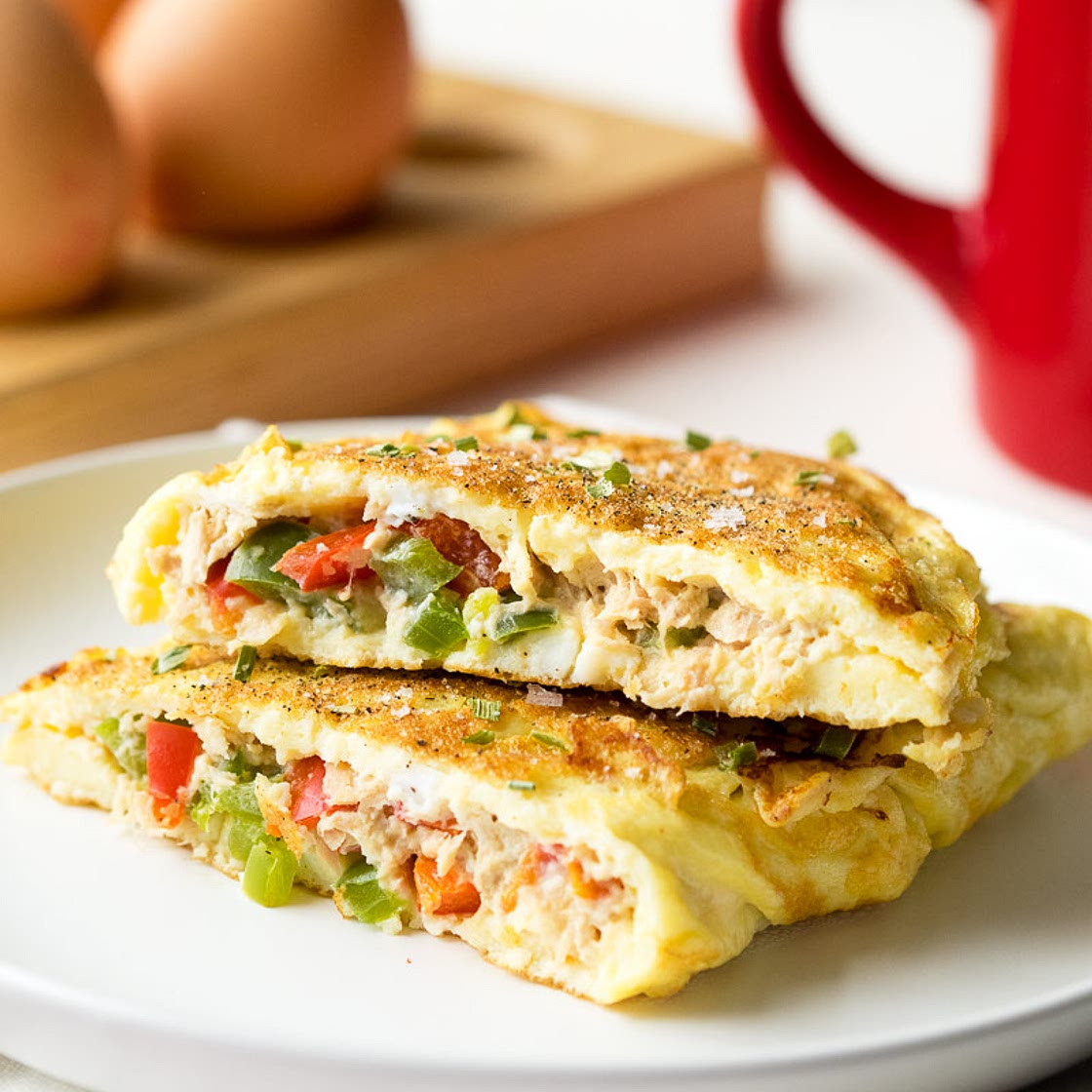 Tuna Omelette - Low Carb, Keto, GF