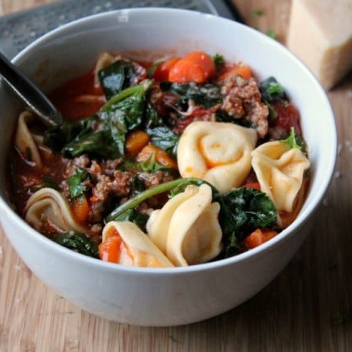Instant Pot Sausage Tortellini Soup