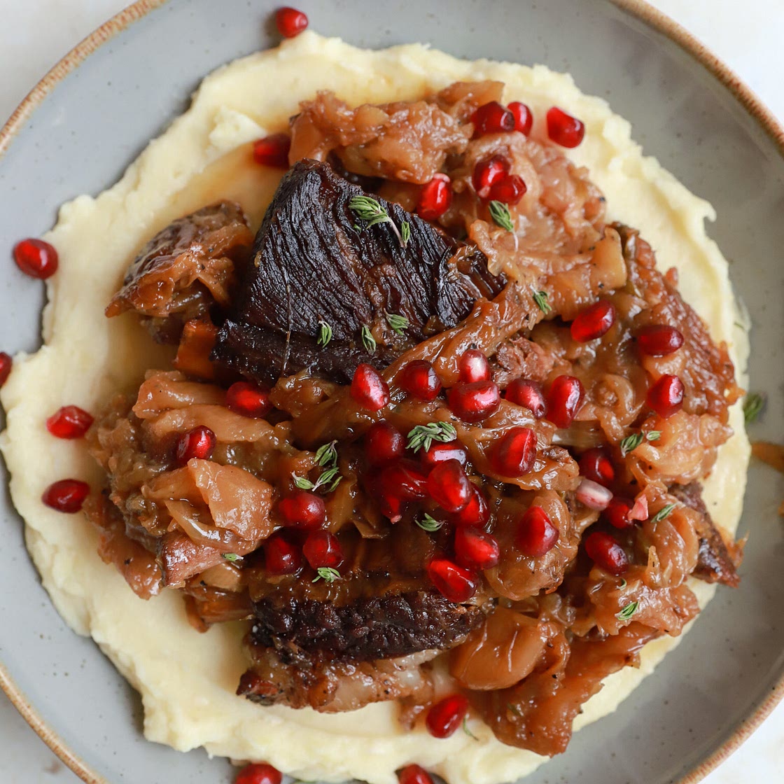 caramelized onion braised short ribs