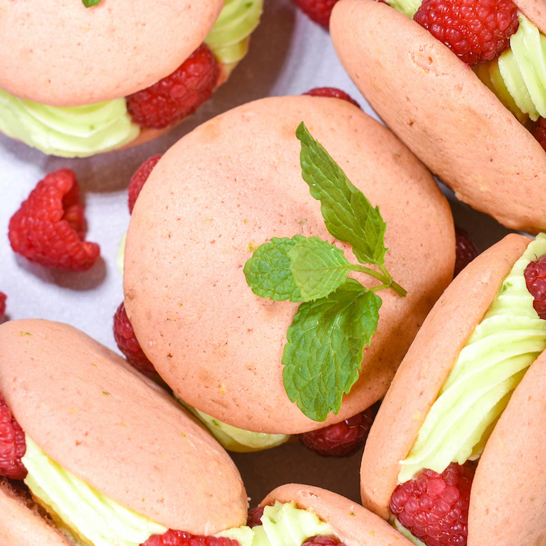 Raspberry Mojito Whoopie Pies