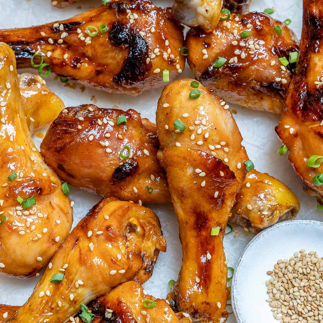 These Sticky Glazed Chicken Drumsticks are MIND-BLOWING Good!