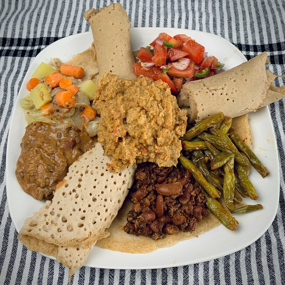 Yetsom Beyaynetu - Ethiopian Vegetable platter