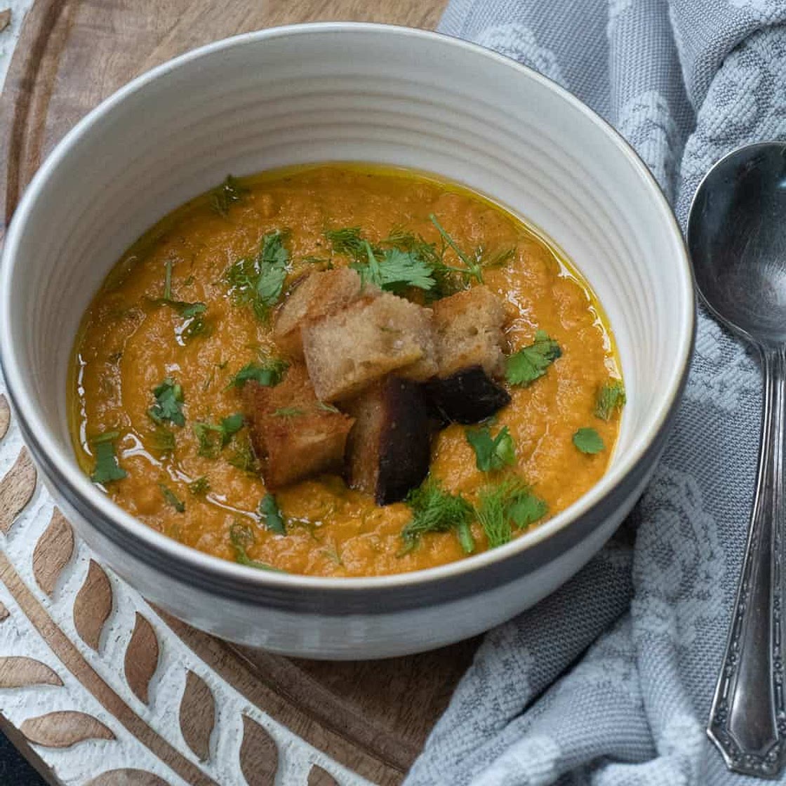 Carrot Ginger Soup (Vegan, Dairy Free, Paleo)