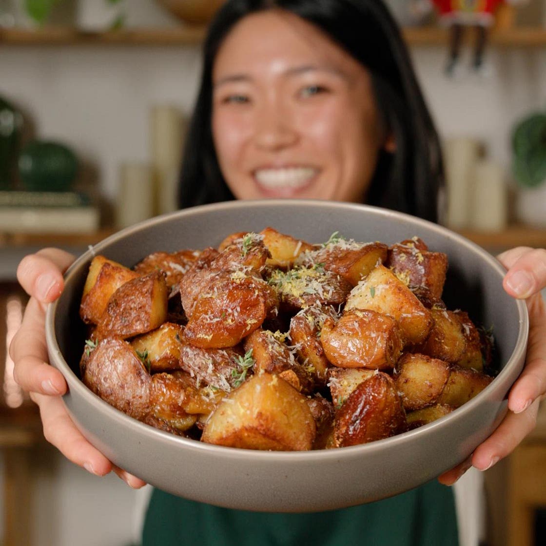 Elephant Garlic Crispy Pub Potatoes Recipe by Tasty