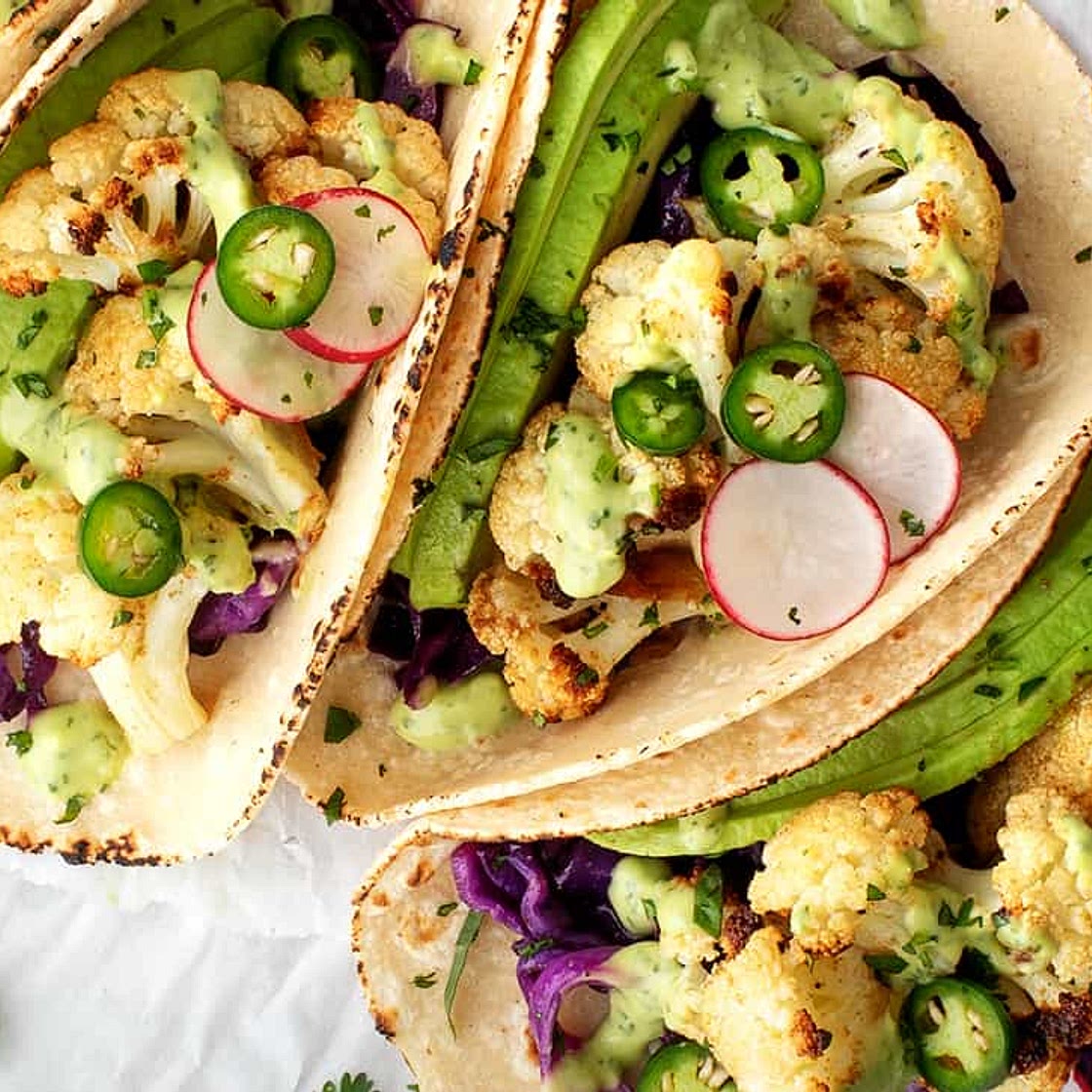 Roasted Cauliflower Tacos