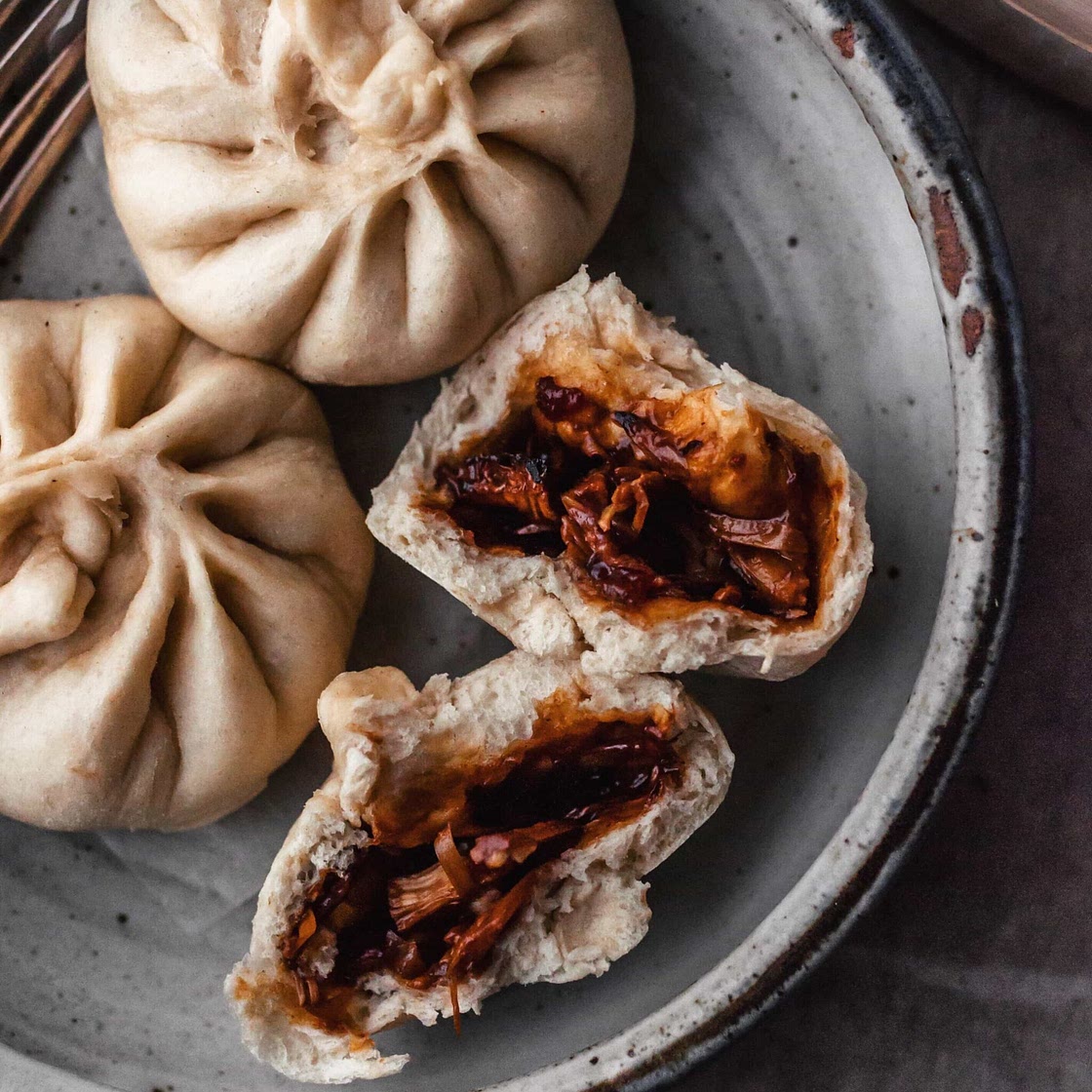 Vegan Steamed Pork Buns / Char Siu Bao