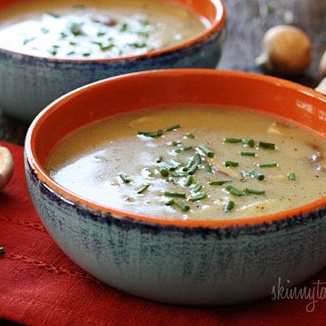 Low Fat Creamy Mushroom Soup