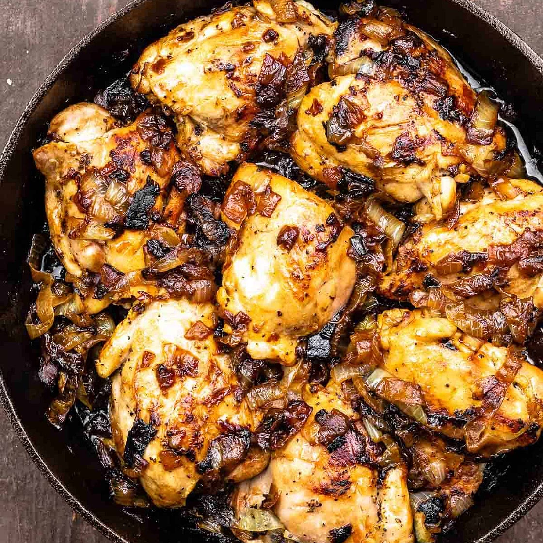 Skillet Onion Chicken Recipe
