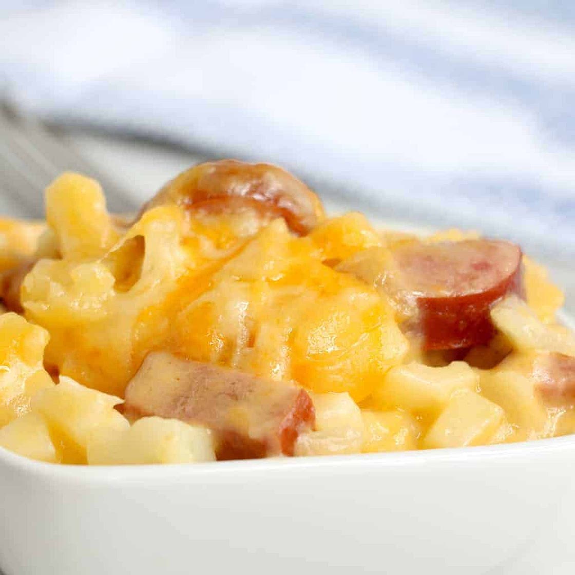 Crock Pot Recipe - Cheesy Kielbasa Hash Browns