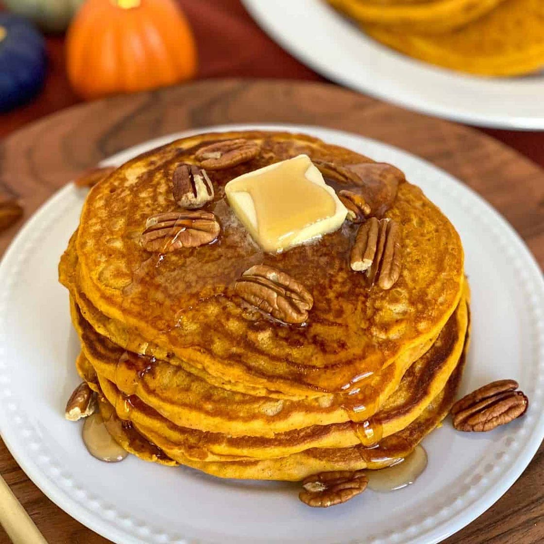 Pumpkin Spice Pancakes with Pancake Mix