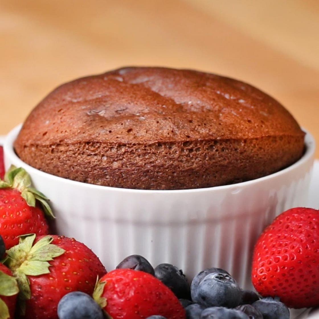 2-Ingredient Chocolate Soufflé Recipe by Tasty