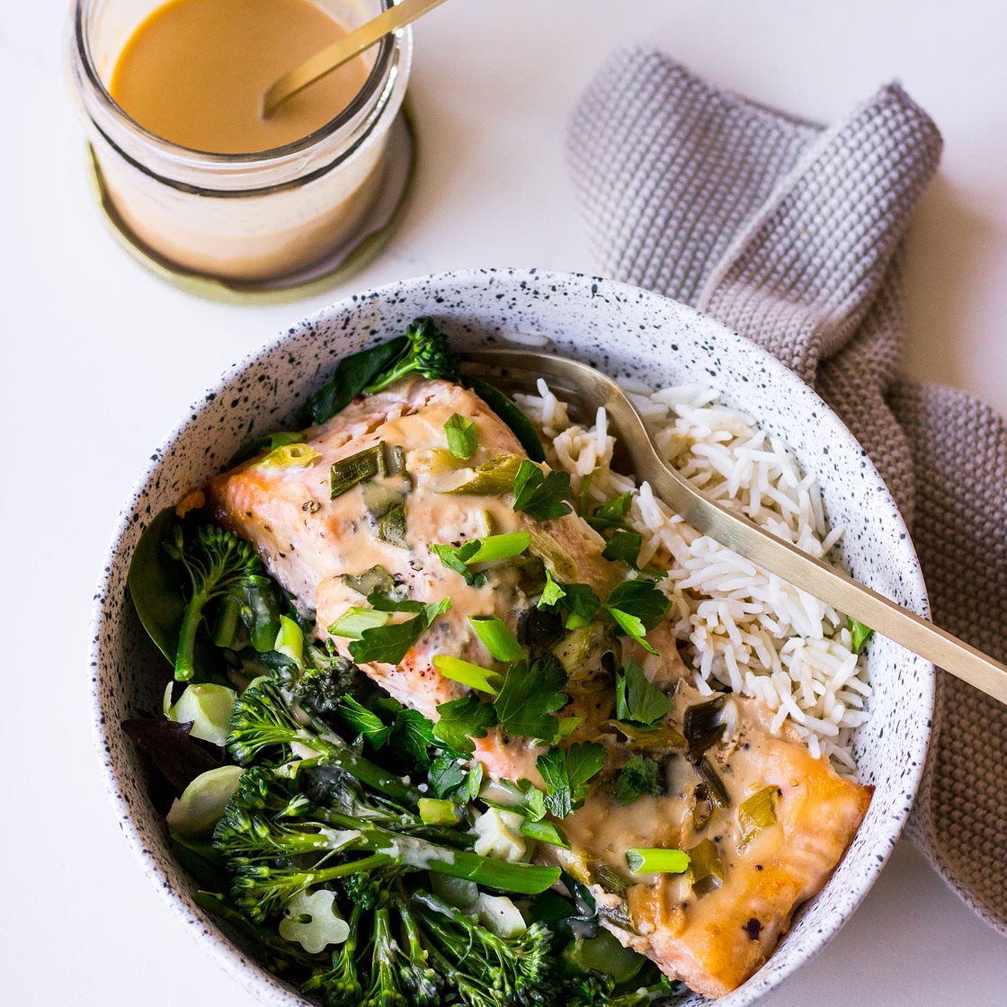 Tahini Miso Salmon