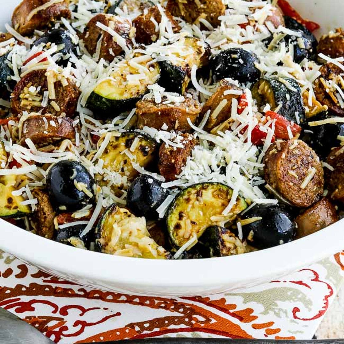 No-Pasta Salad with Zucchini and Italian Sausage