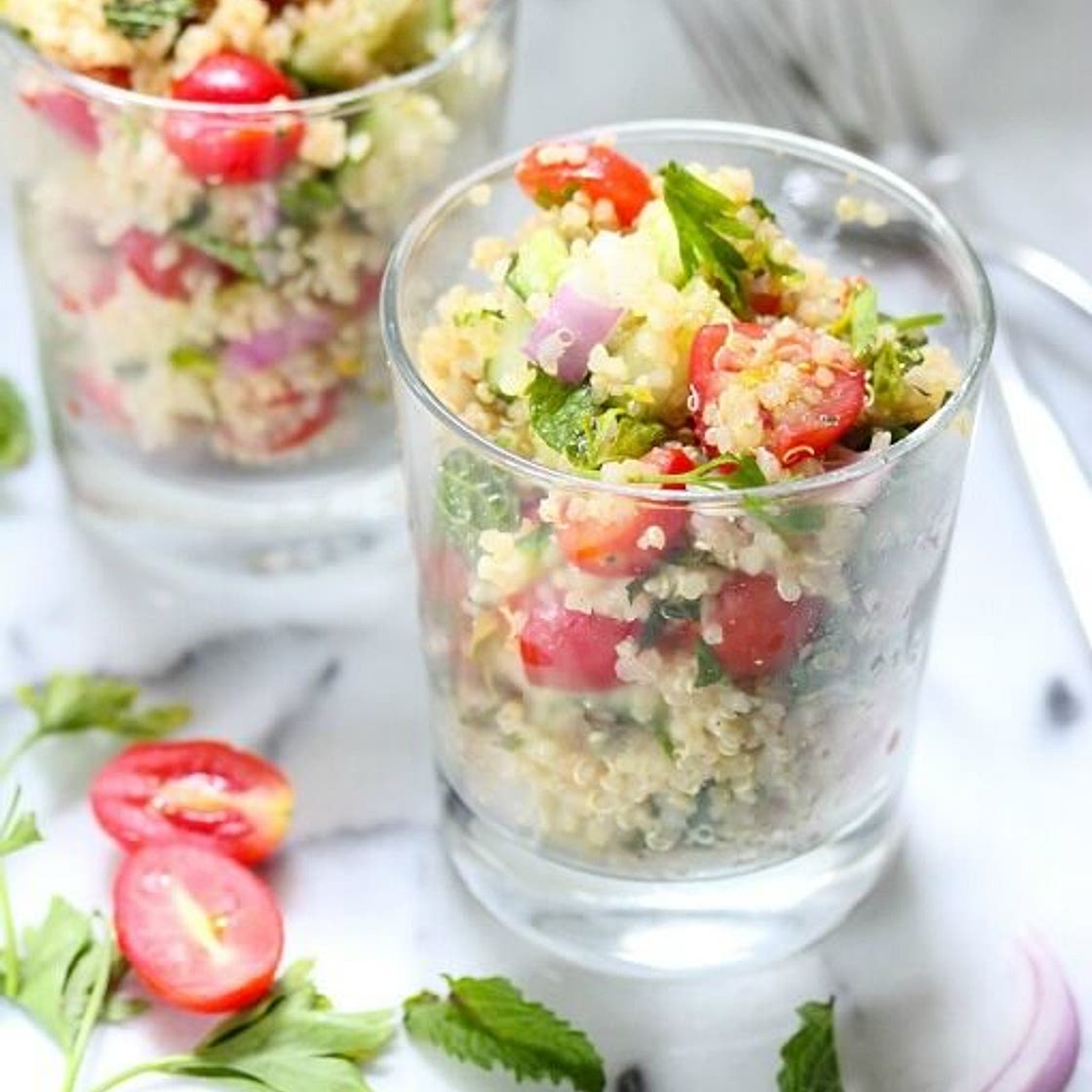 Quinoa Tabbouleh Salad Recipe (Gluten-Free)