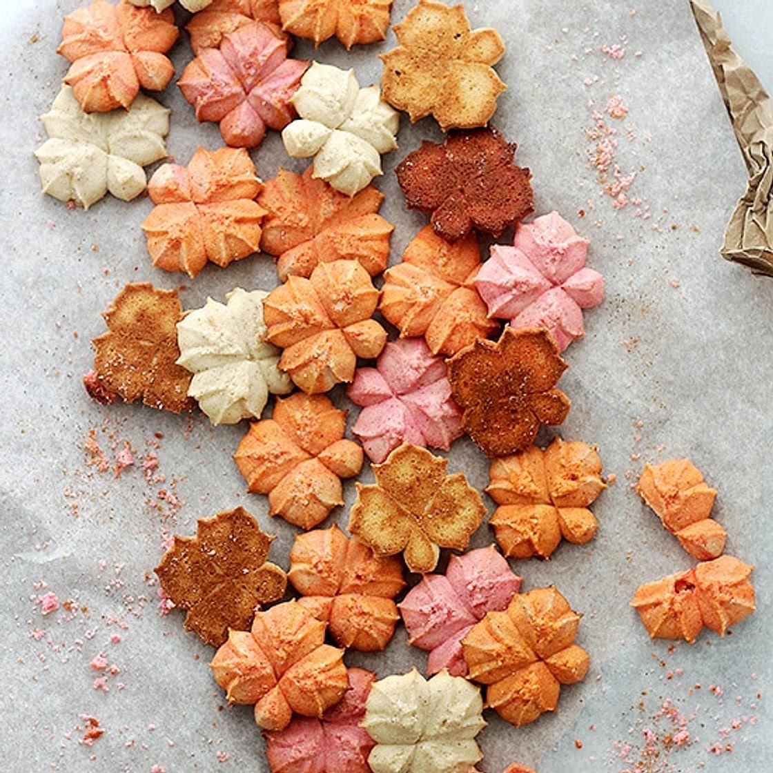 Pumpkin Spice Spritz Cookies